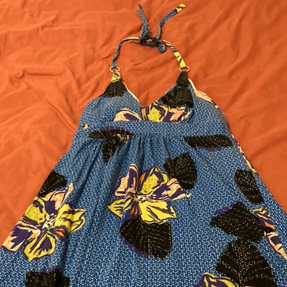 Vintage Y2K Victoria Secret Built in Bra Halter Dress